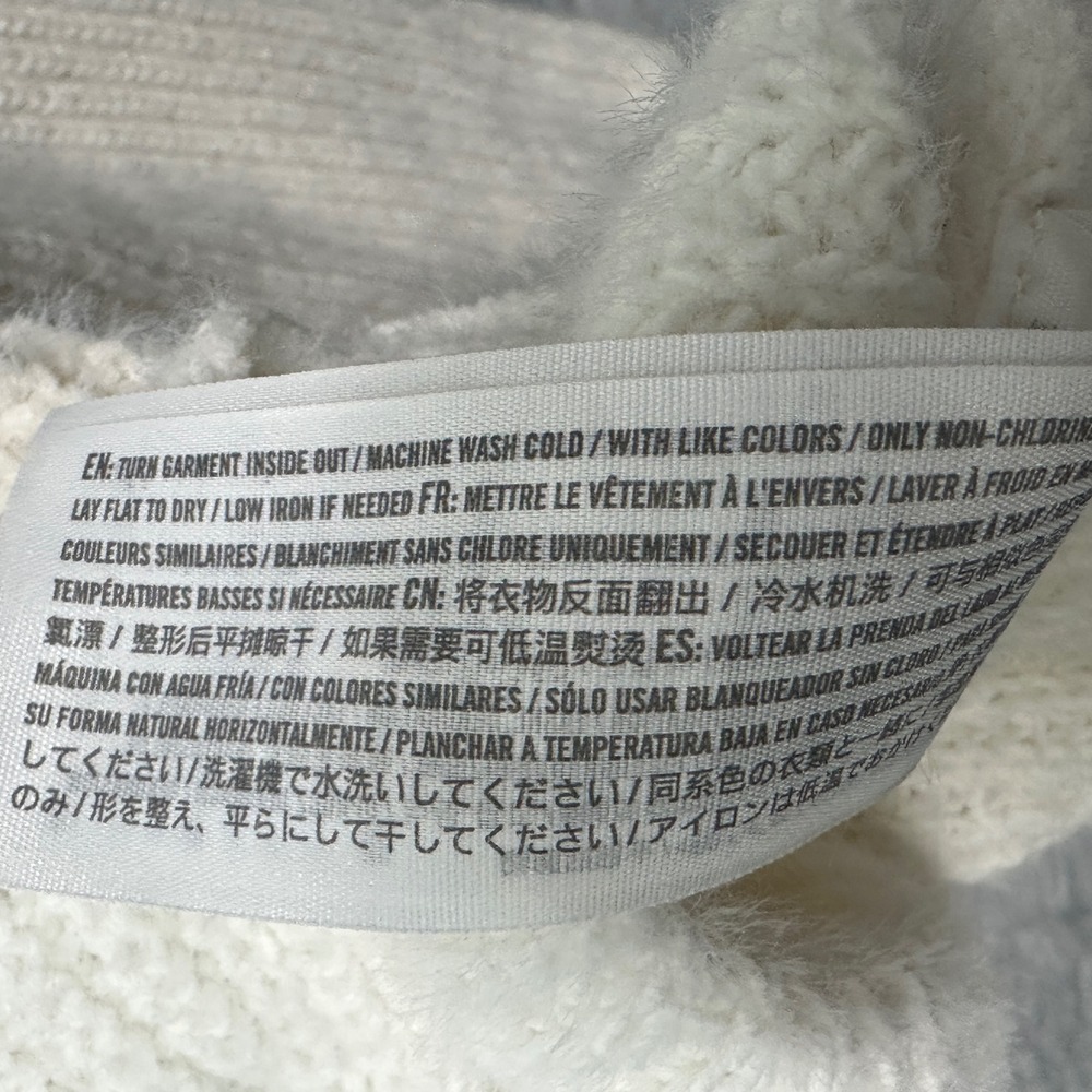 Abercrombie‎ & Fitch Soft A&F Collection Cream Ribbed Knit Turtleneck Sweater XS - Picture 5 of 9